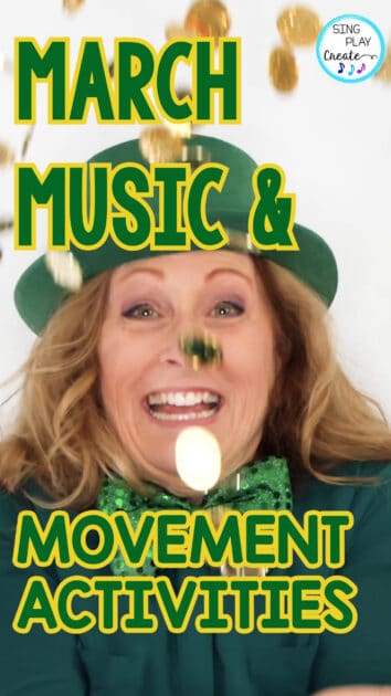It’s time for St. Patrick’s Day music and movement activities for the preschool through third grade classroom. Music teacher, P.E. teachers any teachers can use these activities to enhance the learning of your students during the month of March. Whether you are a classroom teacher or a P.E. or music teacher, it’s important to have some great brain breaks in your back pocket during St. Patrick’s Day activities. Keep reading to get the list of St. Patrick’s Day music and movement activities that will enhance and challenge your students during the month of March. 