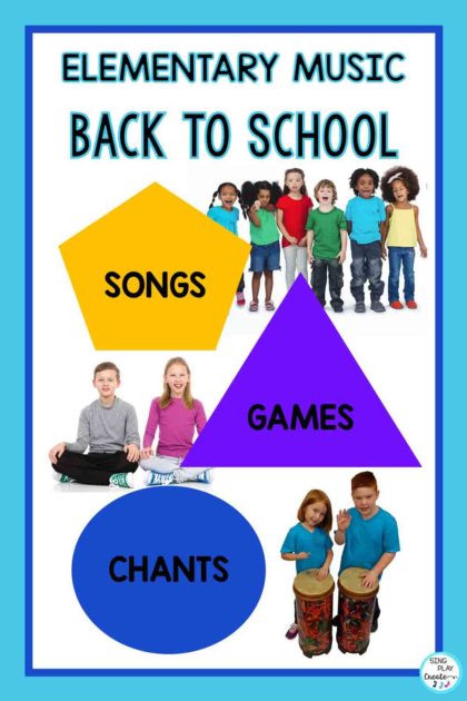 Back to school activities, songs, games, and chants for the elementary music classroom. Activities for grades K-6.