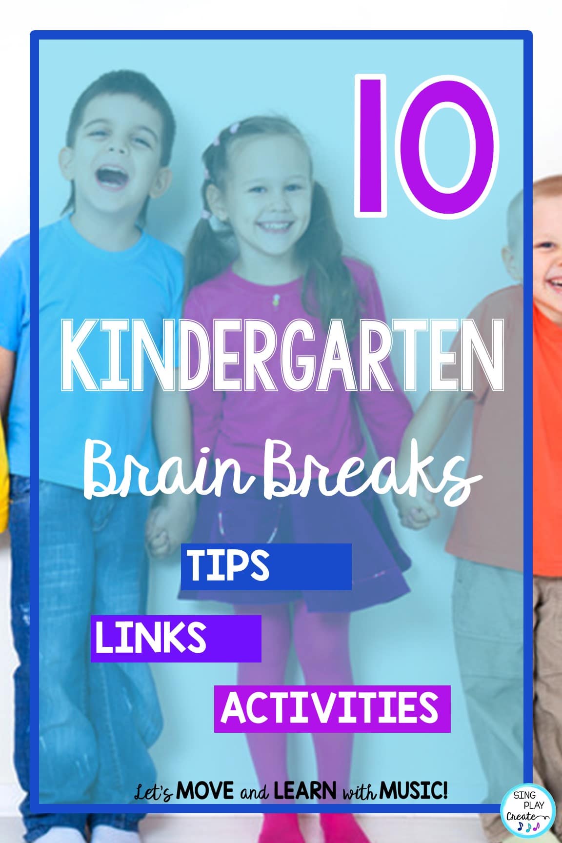 10 Kindergarten Brain Breaks. 
 Looking for some fun ways to break up learning routines?  Need an indoor recess activity?  Brain breaks are a great way to keep kids focused and have fun. I’ve got 10 kindergarten brain breaks you can use in your classroom any time.
