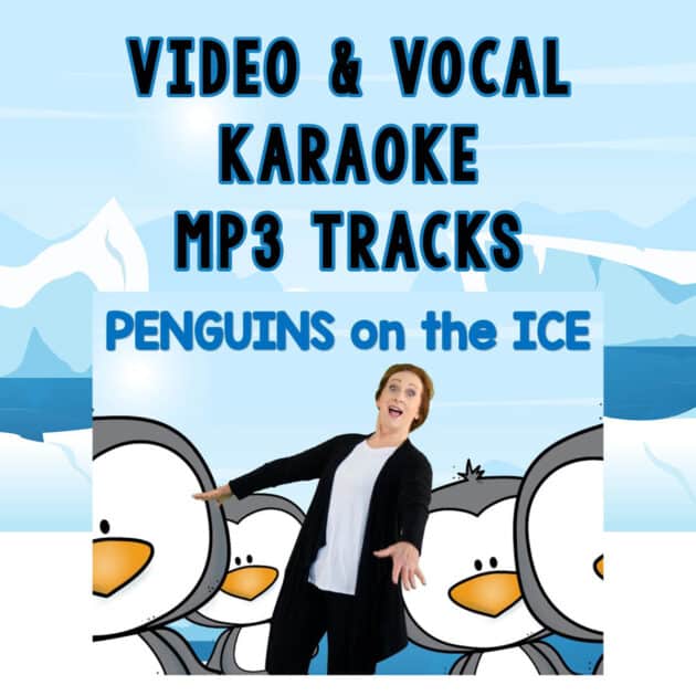 "Penguins on the Ice" Winter Action Song, Brain Break, Movement Activity