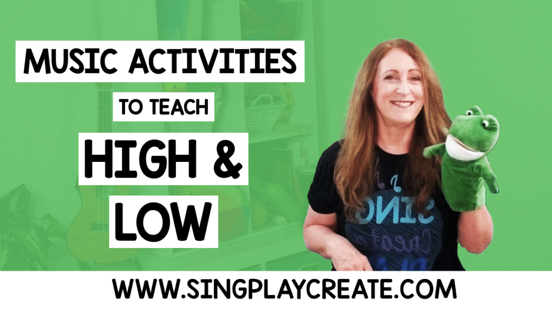 High and Low Music Activities for PreK-2nd grades. I'm sharing 6 different music activities you can use in the elementary music classroom to teach HIGH and LOW. I love using movement and action songs to teach music concepts. These diverse teaching ideas will help you reach all your little learners. There's singing, moving, using manipulatives and game activities for a fun class time. LEARN MORE