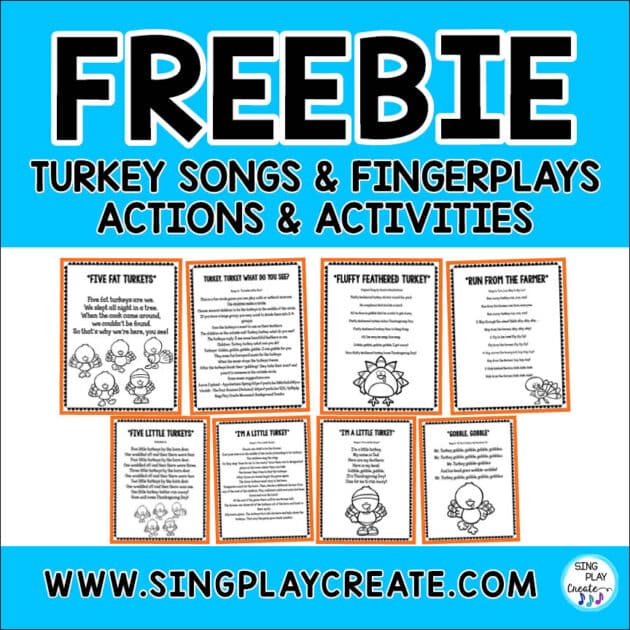 FREE TURKEY SONGS AND FINGERPLAYS