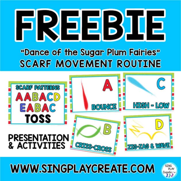 FREE SCARF ROUTINE for DANCE OF THE SUGAR PLUM FAIRY