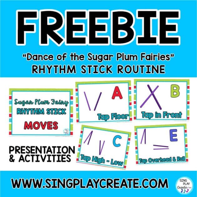 RHYTHM STICK ROUTINE FOR DANCE OF THE SUGAR PLUM FAIRY