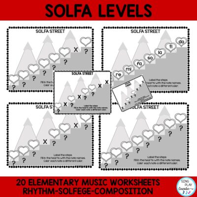 February Music Composition and Notation Worksheets - Image 3