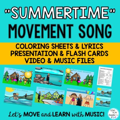 Summer Action Song "Summertime, Summertime" Brain Break, Movement Activity