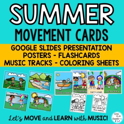 Summer Movement Activity: Music, PE, All Classrooms Brain Break, Movement Activity