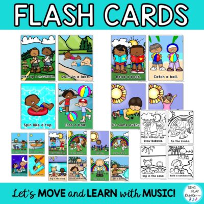 Summer Movement Activity Bundle: Brain Breaks, Exercise, Song, Scarves