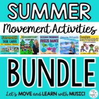 Summer Movement Activity Bundle: Brain Breaks, Exercise, Song, Scarves