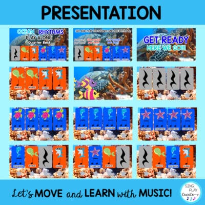 Ocean Rhythm Activities: {Quarter Rest} Play Along Video