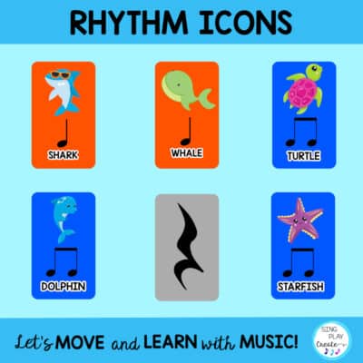 Rhythm Google Slides Drag & Drop Activity {Quarter Rest} Ocean Friends