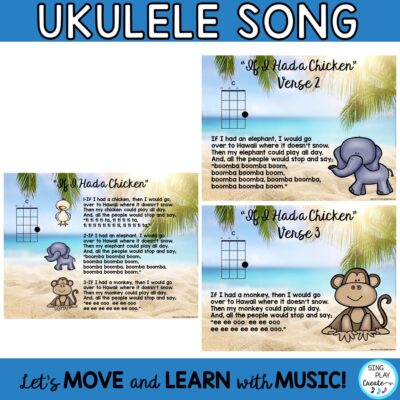 Ukulele Lesson "If I Had a Chicken" Chord C