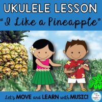 "Ukulele Music Lesson “I Like a Pineapple”: Chords C, F, G7 "