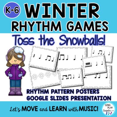 Winter Rhythm Game for Elementary Music Class