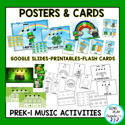 St. Patrick's Day PREK-1 Music Lesson and Movement Activity Bundle