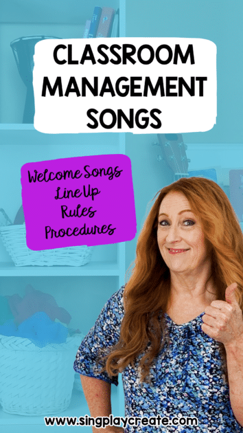 Every teacher needs classroom management songs and chants to help their students learn the rules, procedures and welcome each other to class. 
In this blog post you’ll find classroom management songs and chants to help your students learn to line up, sing hello to each other, stand up quietly, sit down quietly, put their work away, follow the rules, follow the leader and to take a calm down break.
LEARN MORE AT SING PLAY CREATE