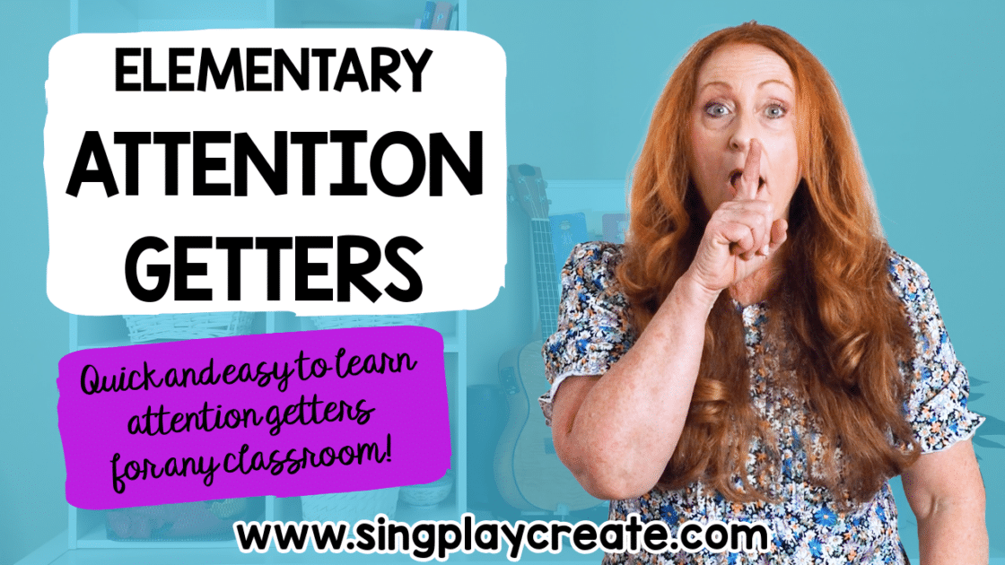 "Attention getters are great for elementary teachers to use in their classrooms because they help with classroom management, classroom community and team building. They are a clear and specific communication with your students. When you use an attention getter students know exactly what they are supposed to do! This solves a lot of classroom management issues and helps students stay focused. This helps them and it helps the teacher. They set the tone of your classroom too! Here’s some attention getters I found and made up that can be used in the elementary classroom.