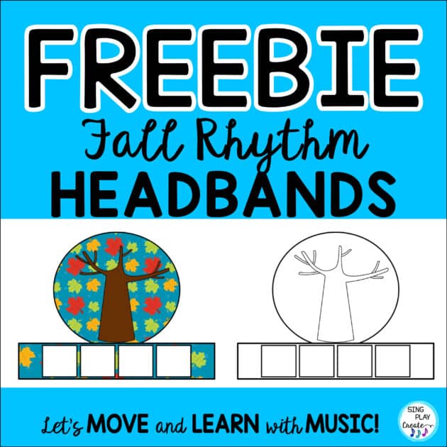 FREE FALL RHYTHM HEADBANDS FOR MUSIC LESSONS