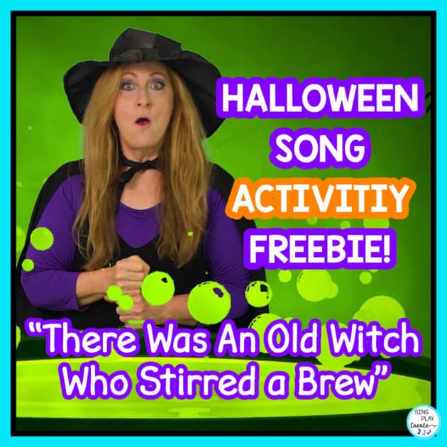 Learn how to make a Halloween story a music and movement activity in today's post. Children play instruments and move as they sing the song.  LEARN MORE AT SING PLAY CREATE