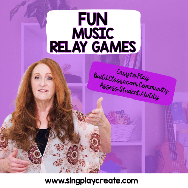 Fun music relay games you can play in elementary music class, piano and music lessons and at home with small groups.