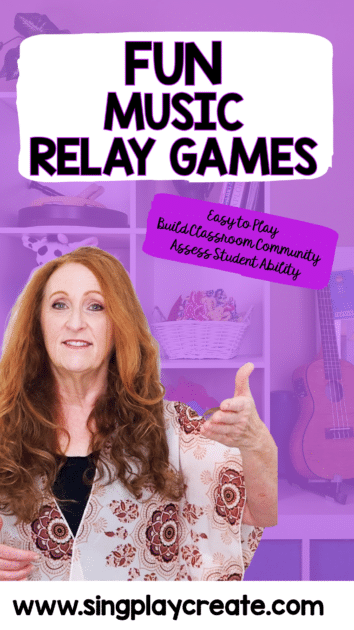 Fun music relay games you can play in elementary music class, piano and music lessons and at home with small groups.