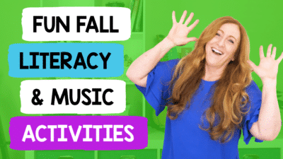 I’m sharing how to incorporate music and movement into your fall literacy learning activities. GET THE FREE SONGS and LESSONS TODAY!