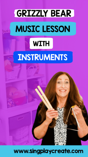 Here's a music lesson tutorial for "Grizzly Bear" song using classroom Instruments to teach dynamics.  This is a lesson tutorial for parents and teachers who want to help children learn music concepts.  SING PLAY CREATE