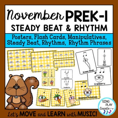 November Steady Beat and Rhythm Activities