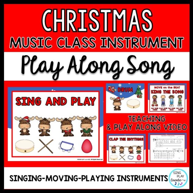 Christmas Movement Song with Instruments: “Merry Christmas Time” – Steady Beat Music Activity