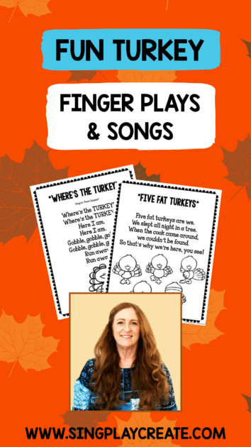 Learn how to teach fun turkey fingerplays and why you need to use them in your early childhood through 3rd grades activities. This post will help you learn the fingerplays and why they are so important for our littles.
LEARN MORE AT SING PLAY CREATE