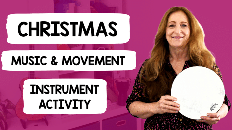 I'm sharing a Christmas music and movement activity with instruments using the song "Merry Christmas Time" to play the steady beat in this weeks teaching tutorial. Help your children/students get the steady beat using this music and movement activity tutorial. This video is designed for teachers in music classrooms and group activities! “Merry Christmas Time” is an interactive steady beat activity that introduces children to instrument playing, body percussion, and group music-making—all while celebrating the excitement of the Christmas season.