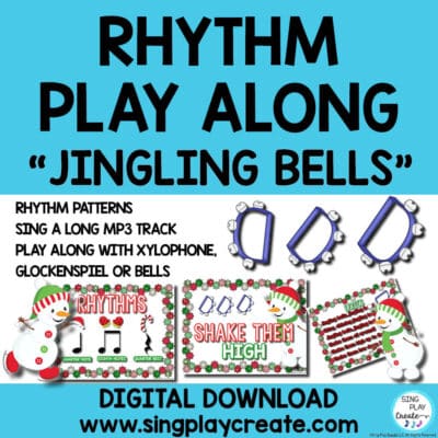 Holiday Instrument Play Along Song: "Jingling Bells" rhythm Music Activity