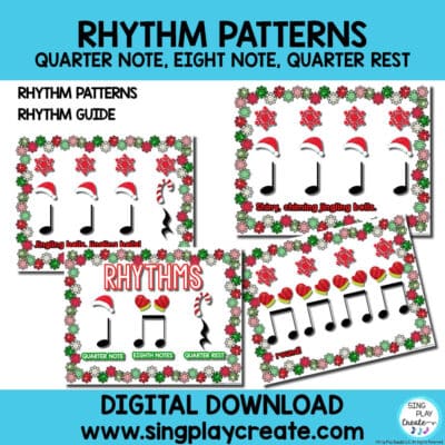 Holiday Instrument Play Along Song: "Jingling Bells" rhythm Music Activity