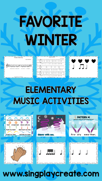 Favorite winter elementary music and movement activities and lessons ideas to make planning easy with standard aligned activities that are highly engaging. I know planning for 6-7 grades can be overwhelming!  

Don't feel snowed under during January elementary music classes! This blog post has elementary music activity ideas for Preschool all the way through 5th grades. 

Come back from the break ready to go with easy to prep, standards based, highly engaging activities.