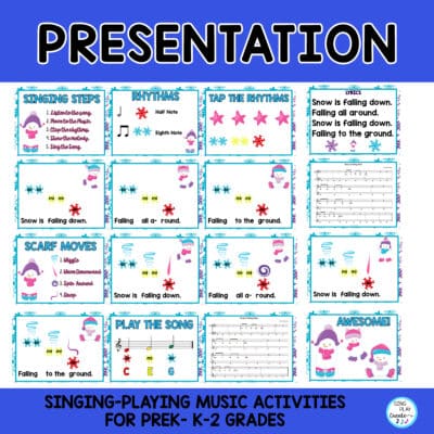 "Snow is Falling Down" Winter Scarf Movement Song and Music Lesson