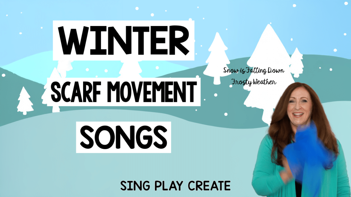 Winter Scarf Movement Songs Tutorial for Home School and Music and Movement Teachers