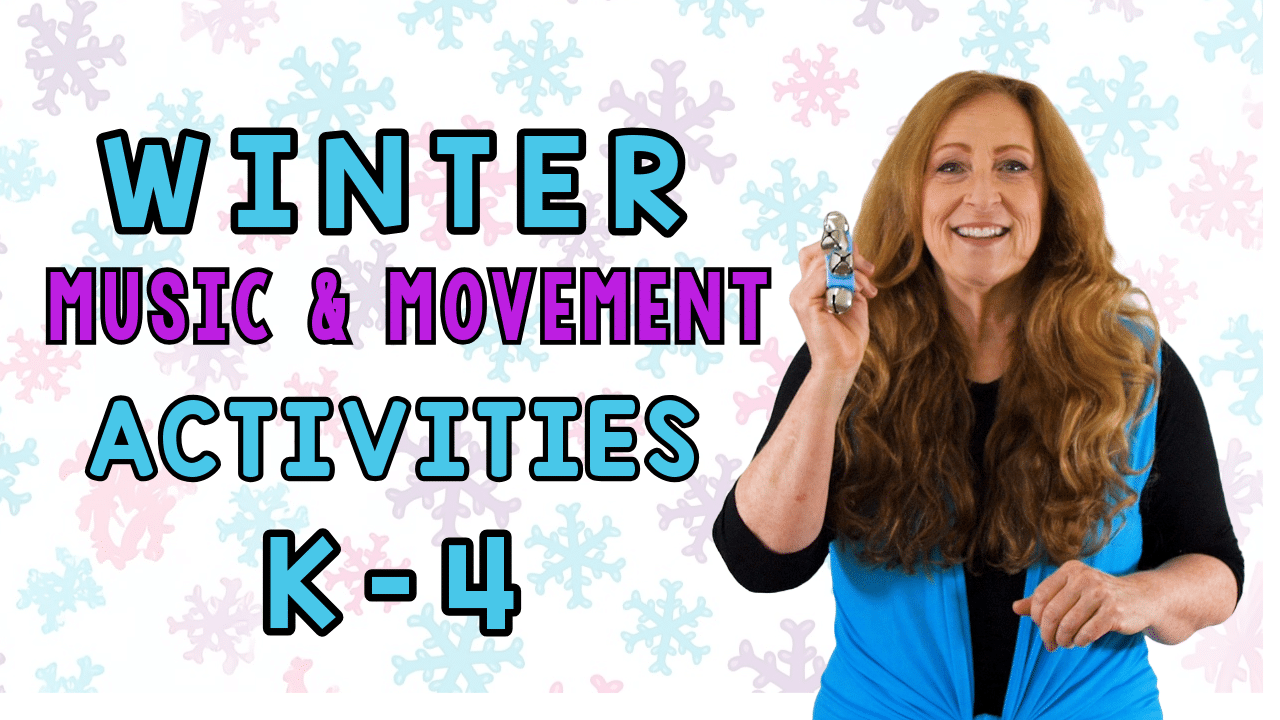 WINTER MUSIC AND MOVEMENT ACTIVITY FOR K-4 MUSIC CLASS Here's a quick and easy winter music and movement activity for K-4 music class. You can scaffold the activities for different grade levels using movement, instruments, creating rhythm and composing activities. Music and movement activity ideas for the elementary music teacher. SING PLAY CREATE